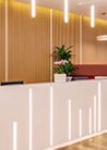 Modern Reception Area With Seating Booths Singapore