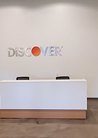 Discover Sign Over Reception Area Chicago Chatham
